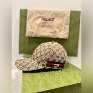 GUCCI x PALACE Canvas Baseball Hat